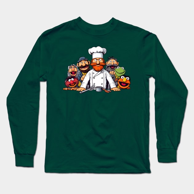 Swedish Chef Vert Der Ferk 01 Long Sleeve T-Shirt by Juancuan